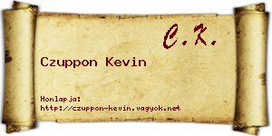 Czuppon Kevin névjegykártya